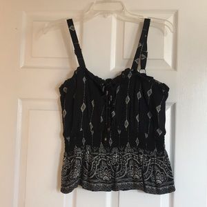 Black flowy tank top